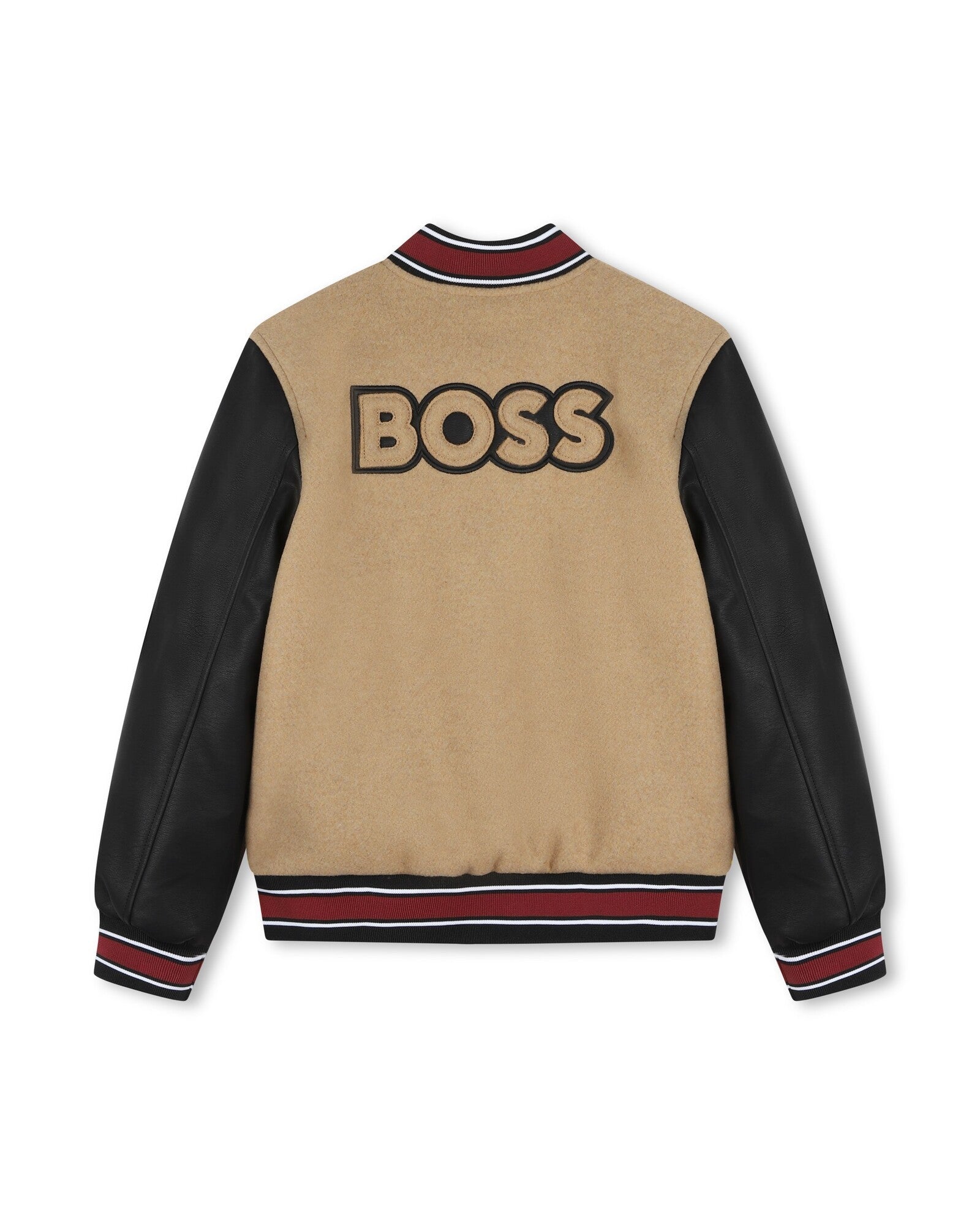 Blouson à manches contrastées en laine mélangée - Cookie
