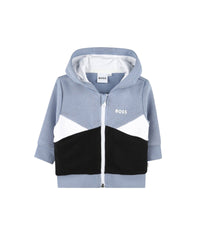 Cardigan à capuche à découpes en coton - Brume