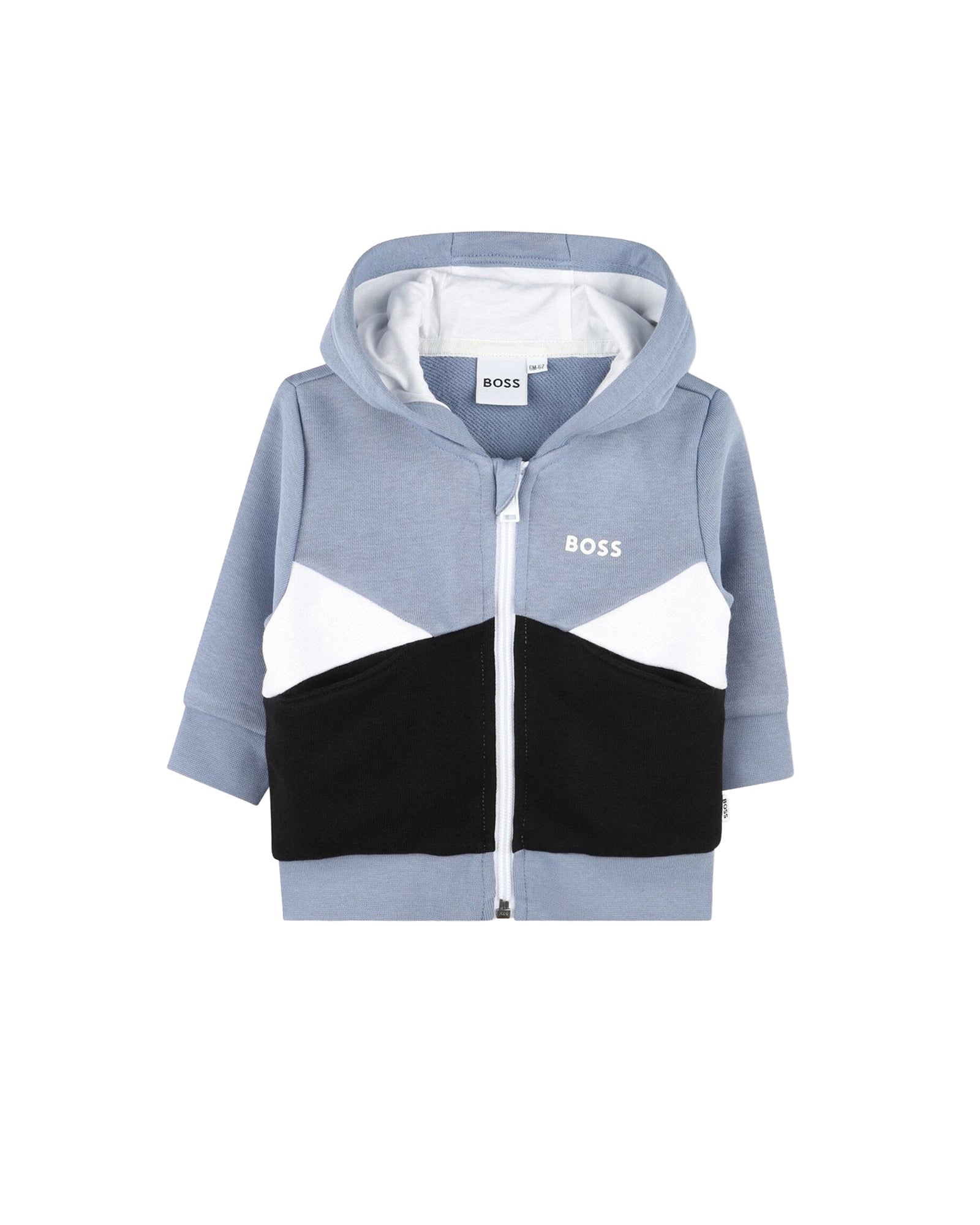 Cardigan à capuche à découpes en coton - Brume