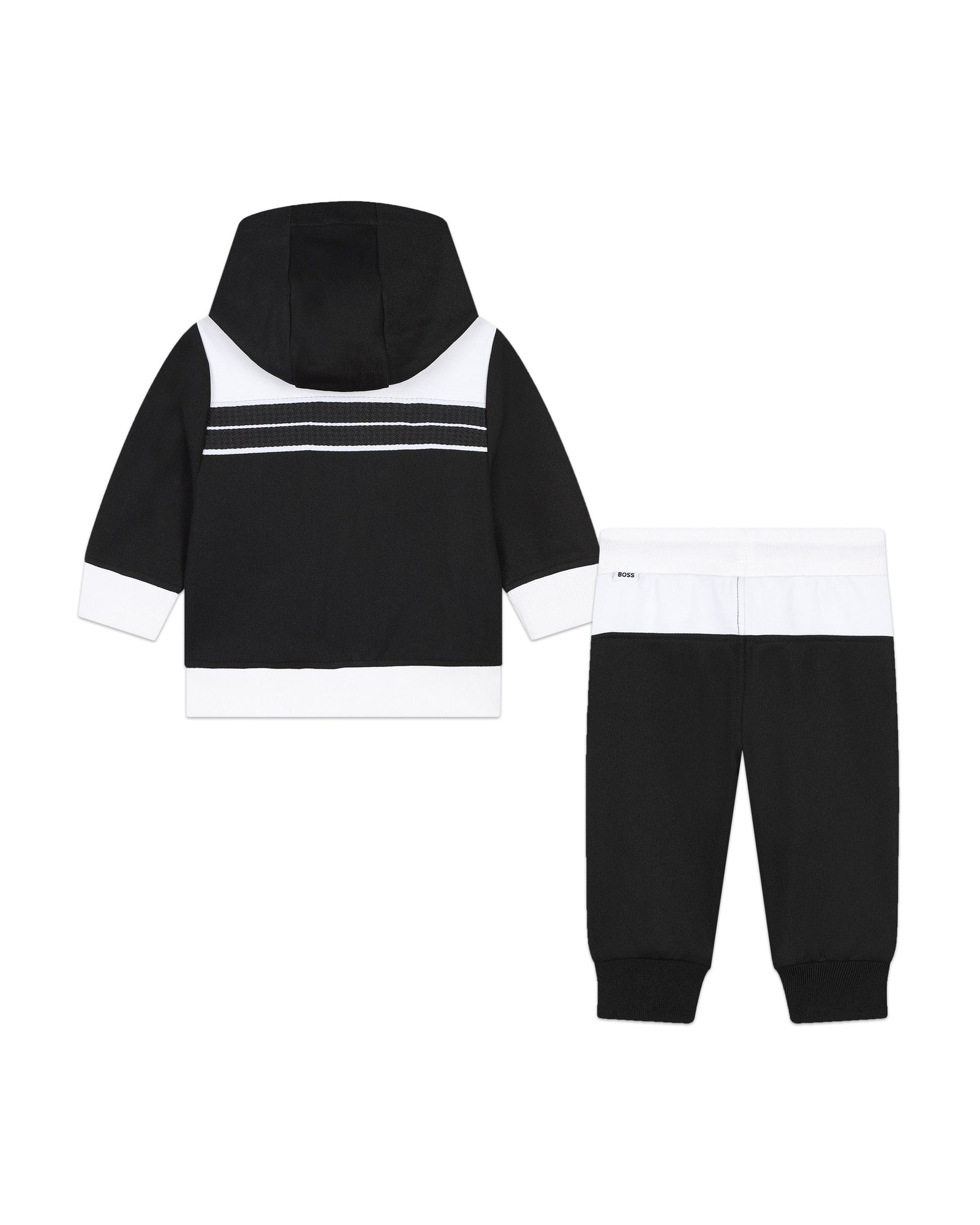 Ensemble de survêtement cardigan et pantalon en coton - Black