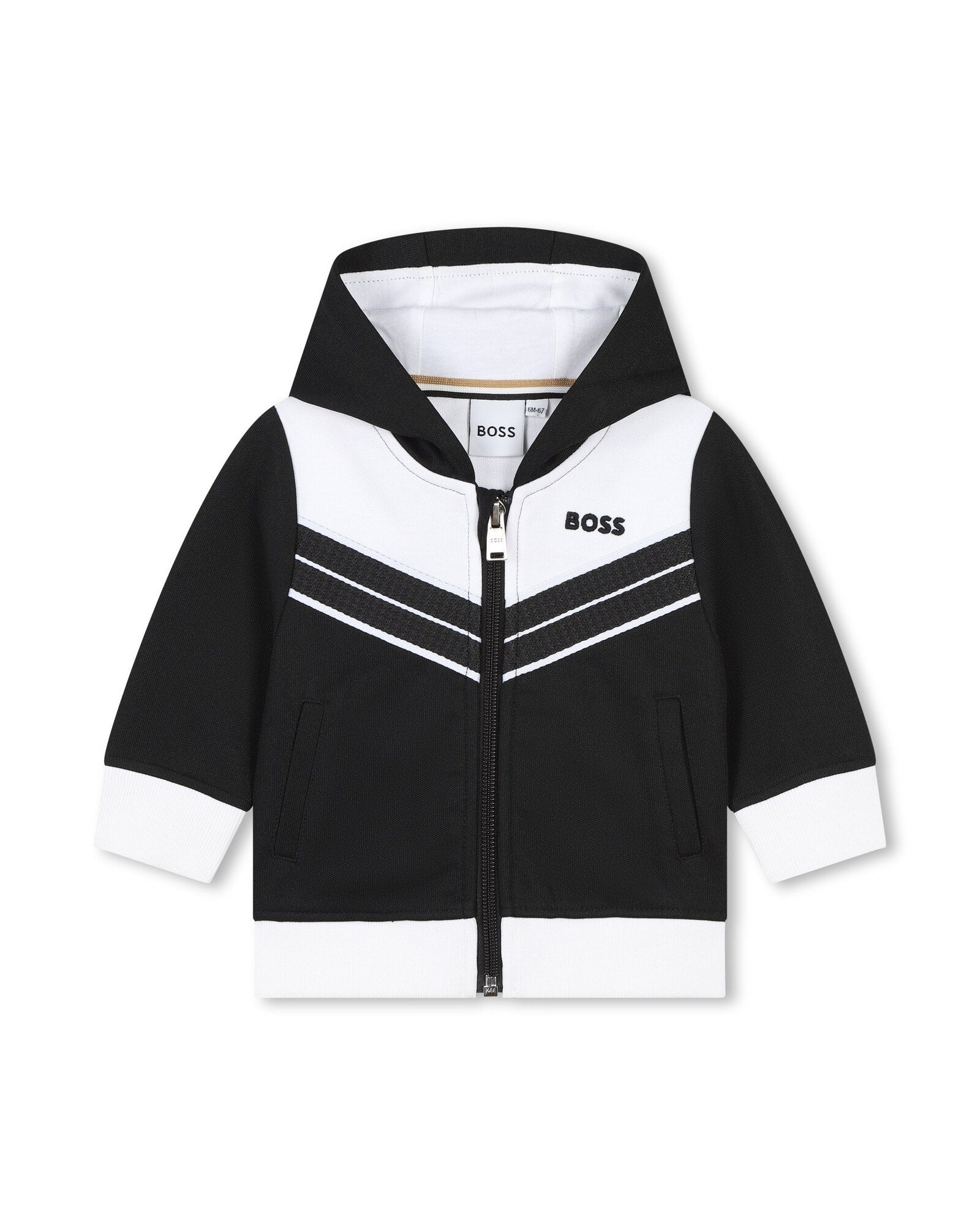 Ensemble de survêtement cardigan et pantalon en coton - Black