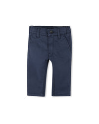 Pantalon ajustable en coton - Bleu Cargo