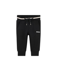Iconic cotton tracksuit bottoms - Black