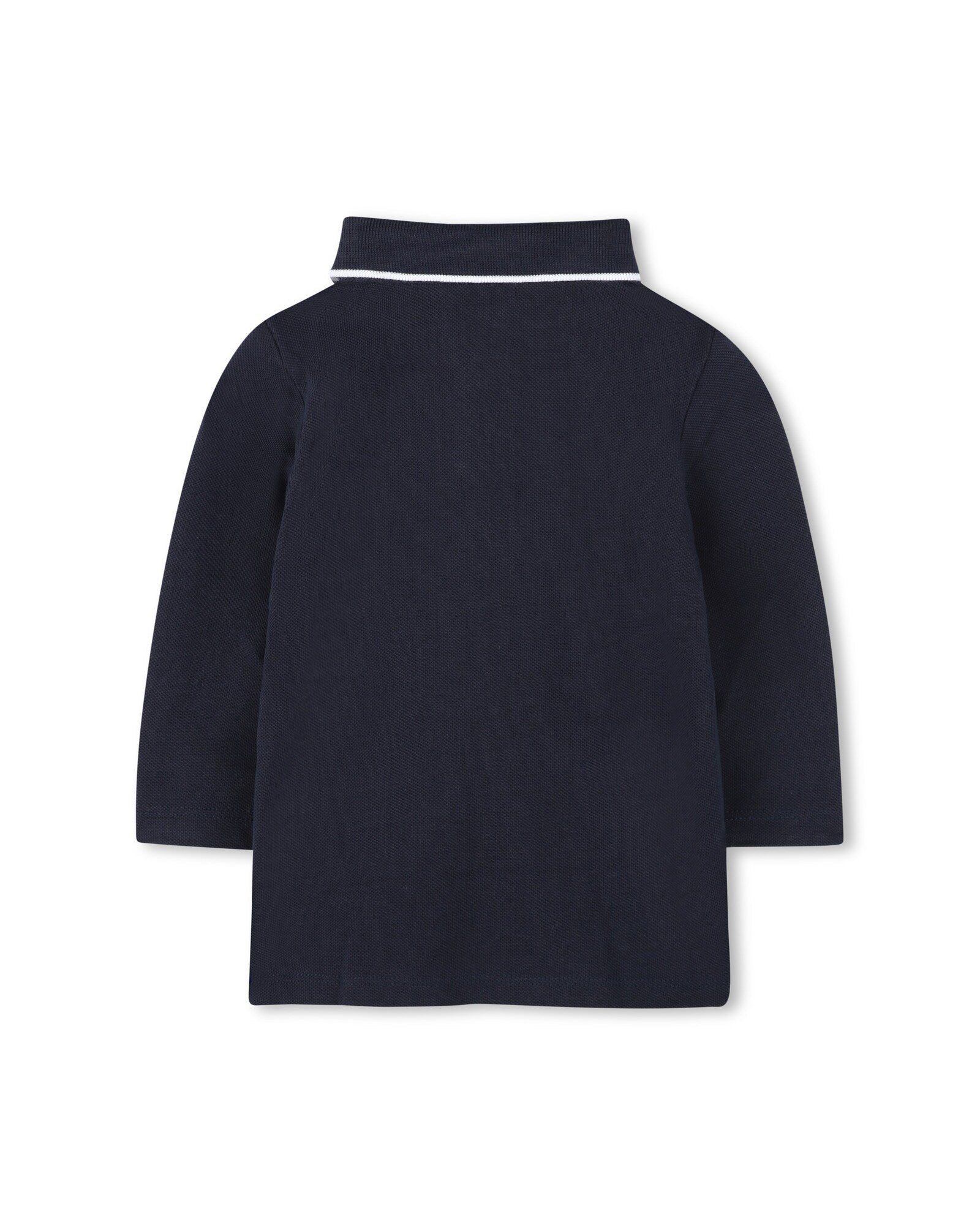 Polo à manches longues à logo - Bleu Cargo