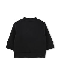 Sweat col rond à illustrations - Black