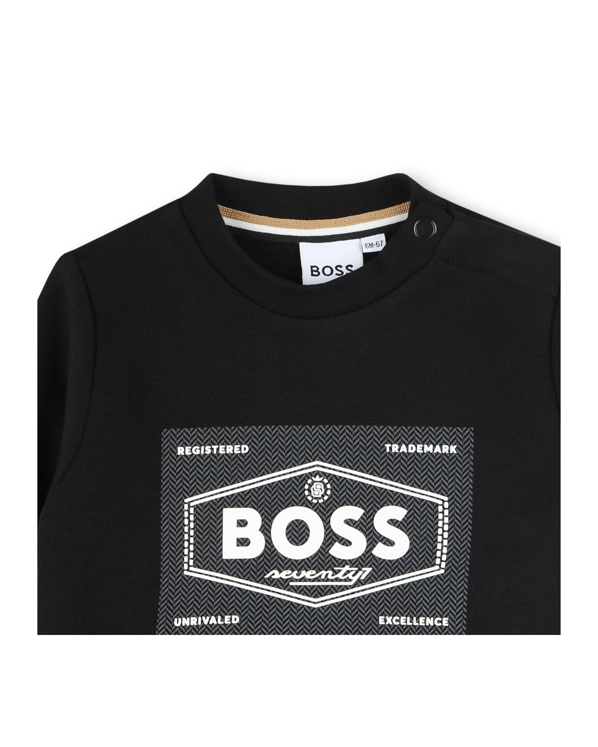Sweat col rond à illustrations - Black