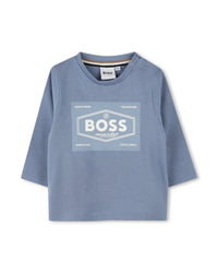T-shirt à manches longues à illustrations en coton - Brume