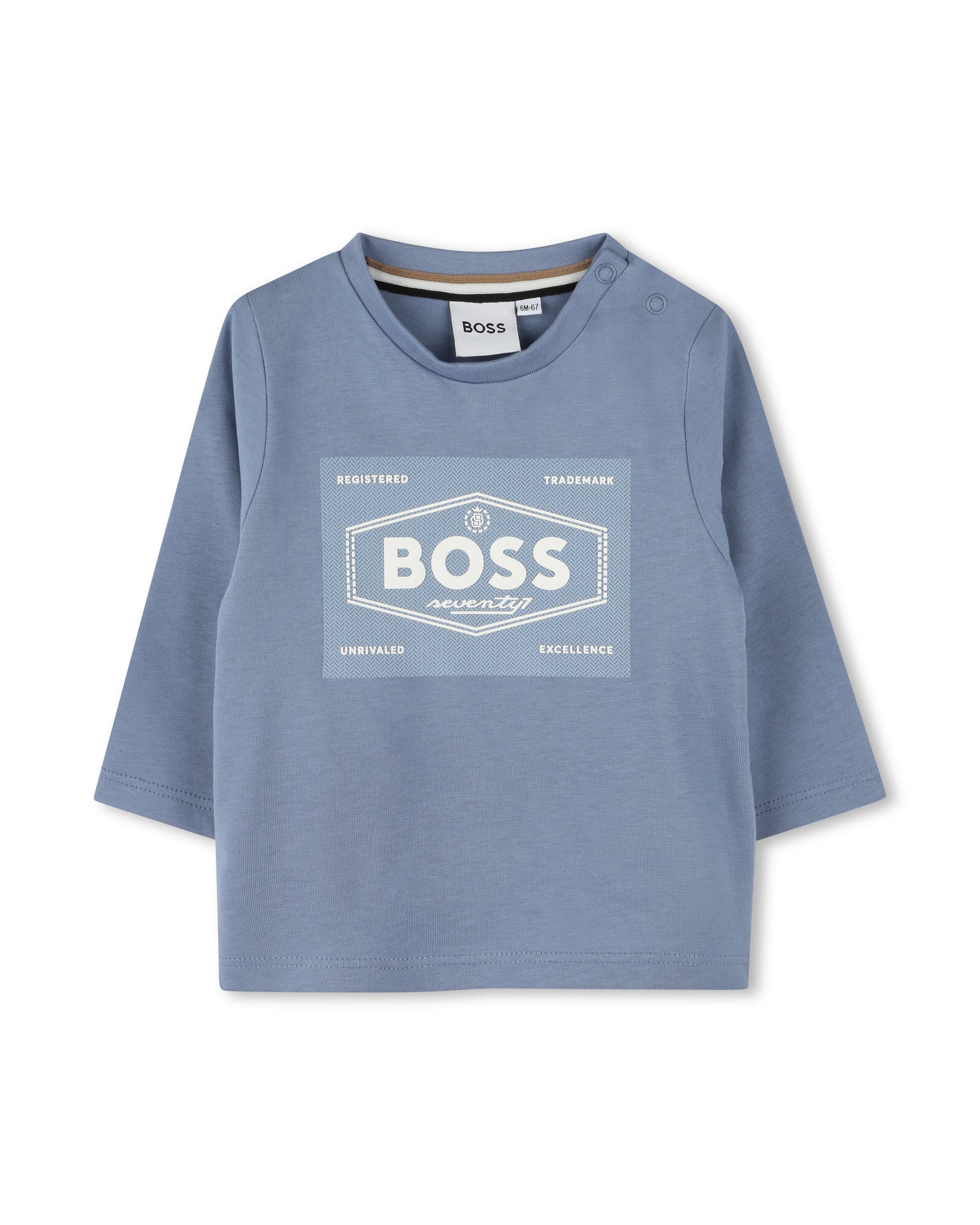 T-shirt à manches longues à illustrations en coton - Brume