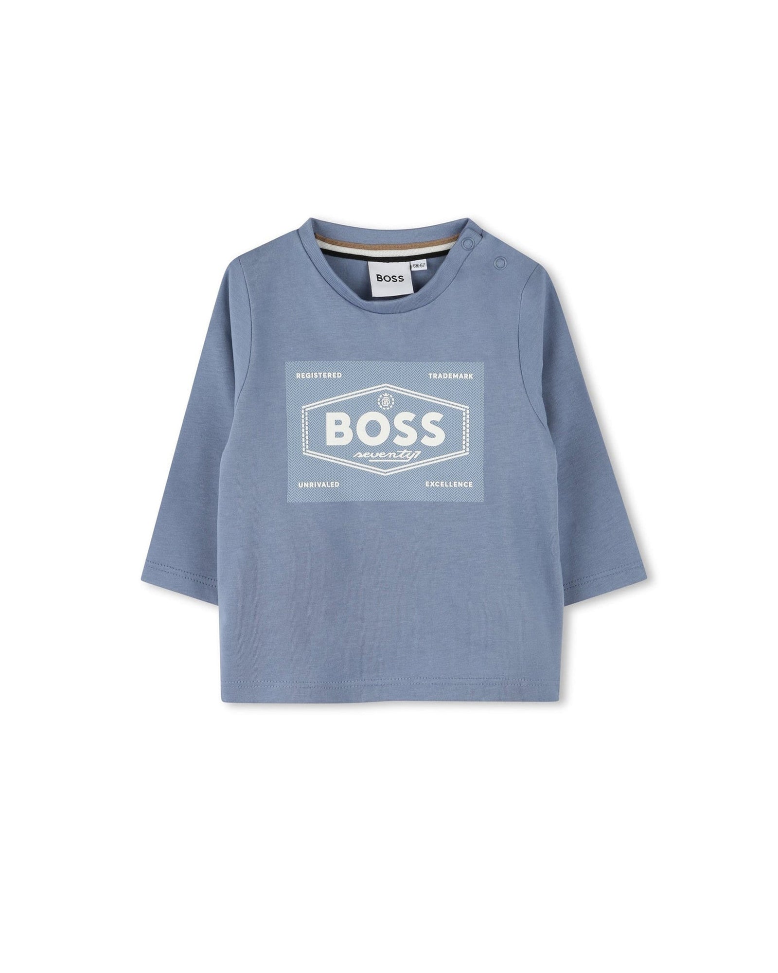 T-shirt à manches longues à illustrations en coton - Brume