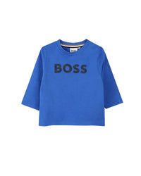 T-shirt à manches longues à pressions en coton - Brightcobalt