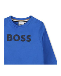T-shirt à manches longues à pressions en coton - Brightcobalt
