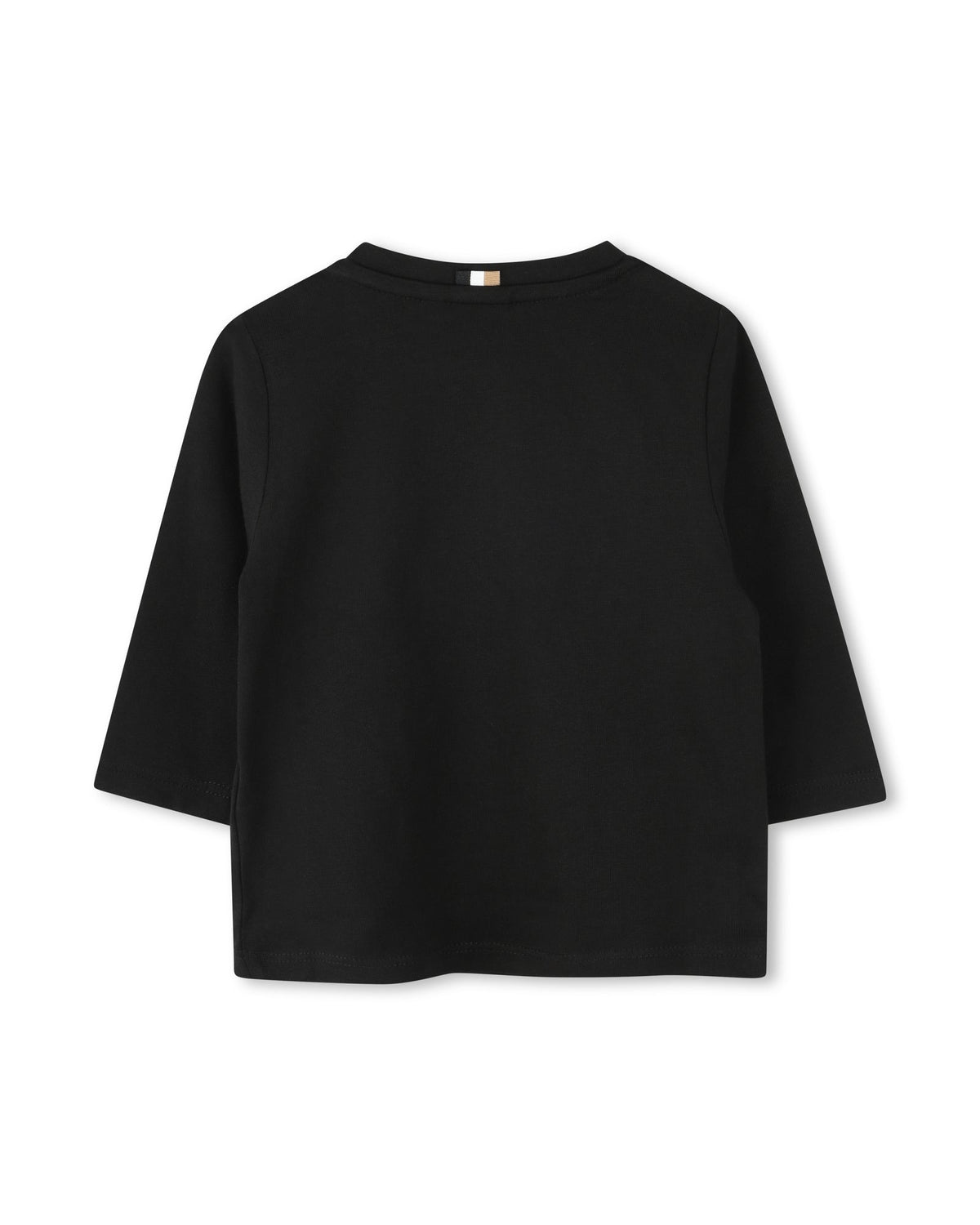 T-shirt à manches longues à pressions en coton - Black