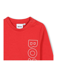 T-shirt à manches longues à pressions en coton - Piment