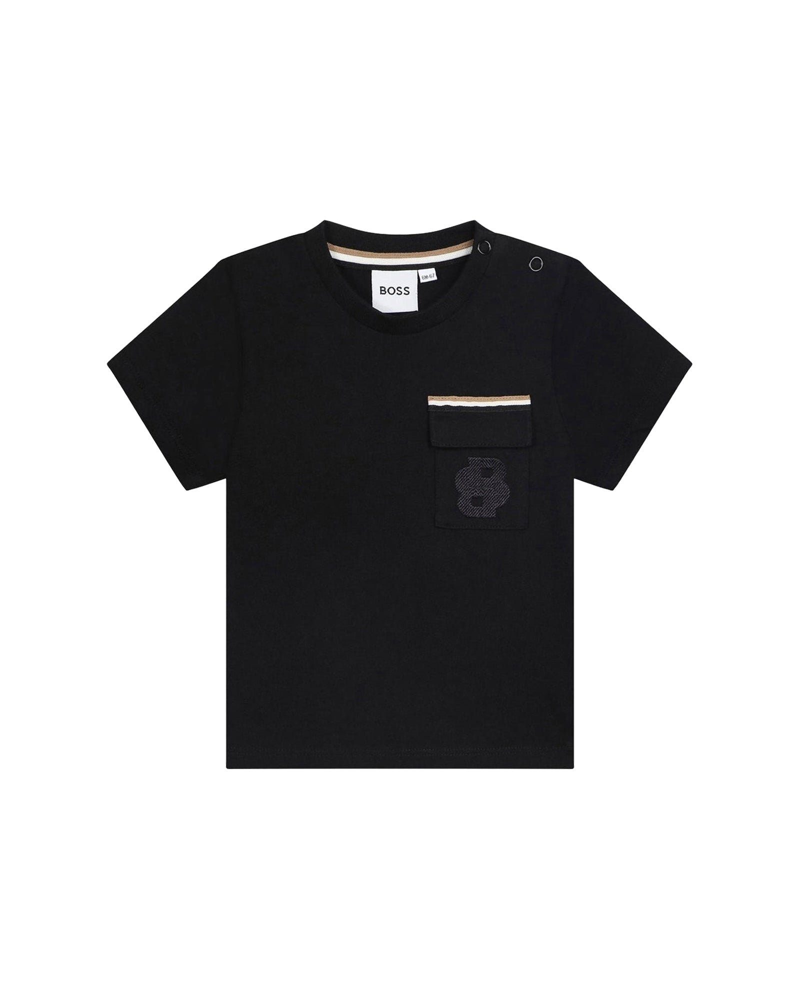 T-shirt à manches courtes en coton - Black