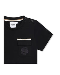 T-shirt à manches courtes en coton - Black