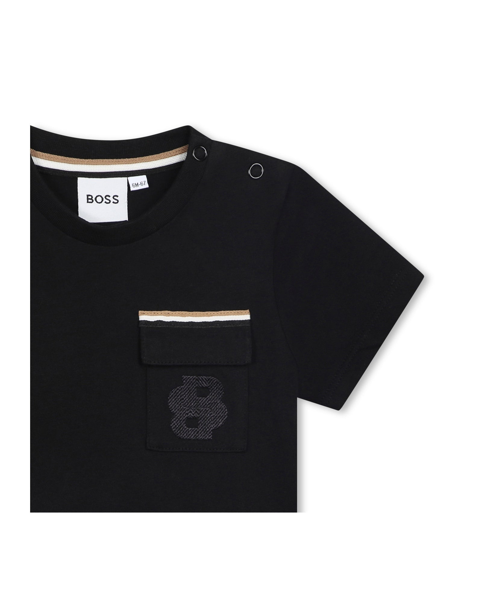 T-shirt à manches courtes en coton - Black