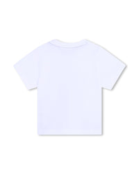 T-shirt à illustrations fantaisie en coton - Blanc