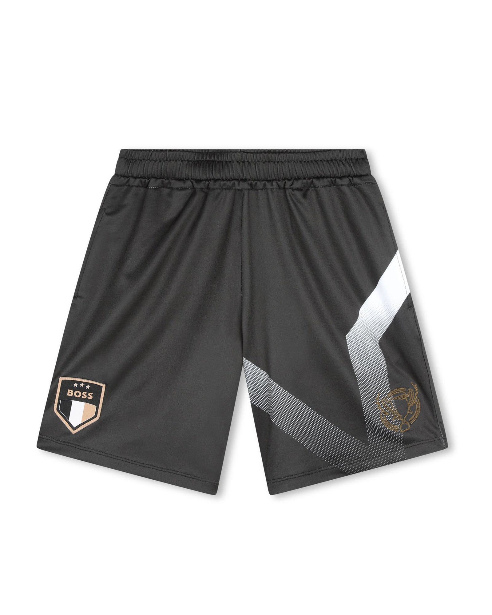 Short à taille élastiquée - Black