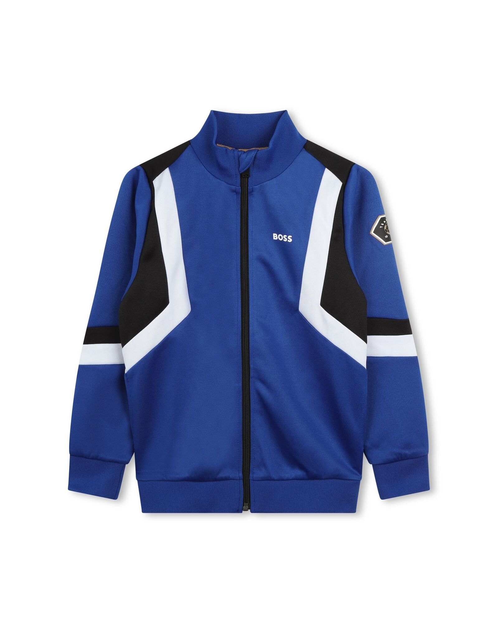 Interlock jogging cardigan - Wave Blue
