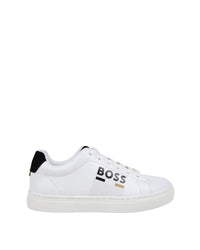 Sneakers à lacets en cuir - Blanc