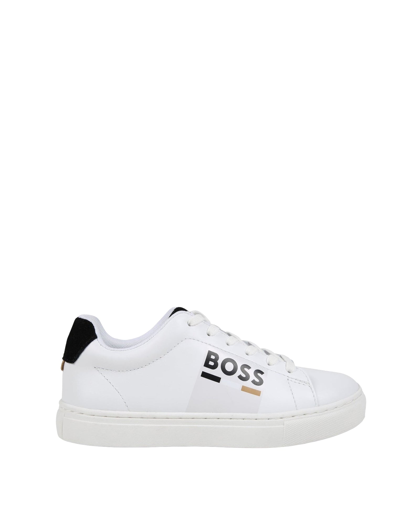 Sneakers à lacets en cuir - Blanc