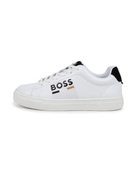 Sneakers à lacets en cuir - Blanc