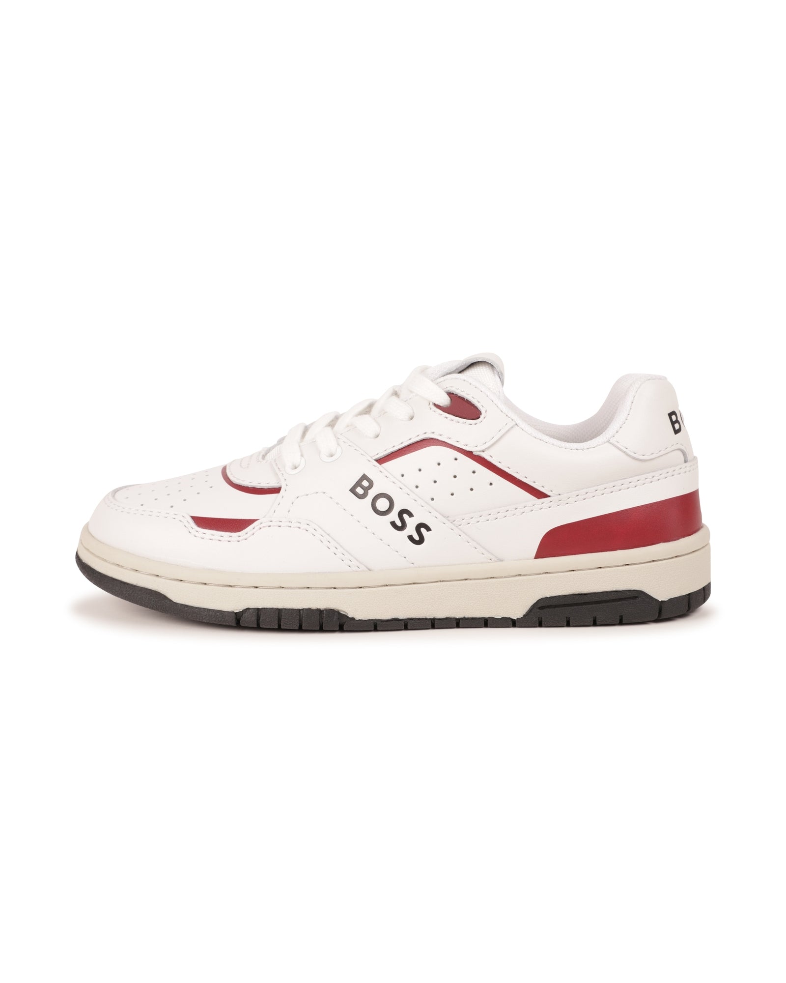 Sneakers à lacets en cuir - Blanc