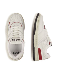 Sneakers à lacets en cuir - Blanc