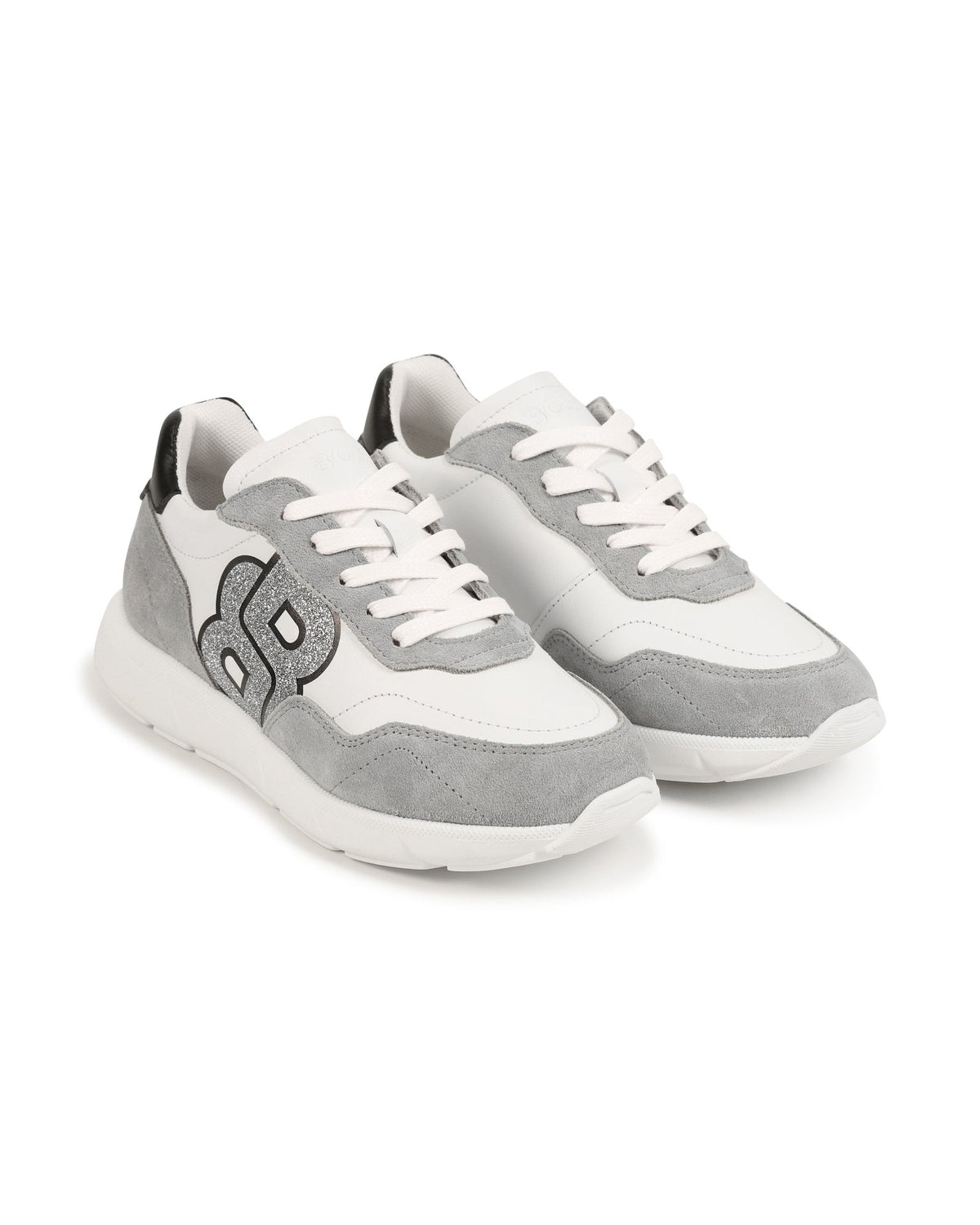 Baskets à lacets en cuir - Blanc