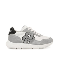Baskets à lacets en cuir - Blanc