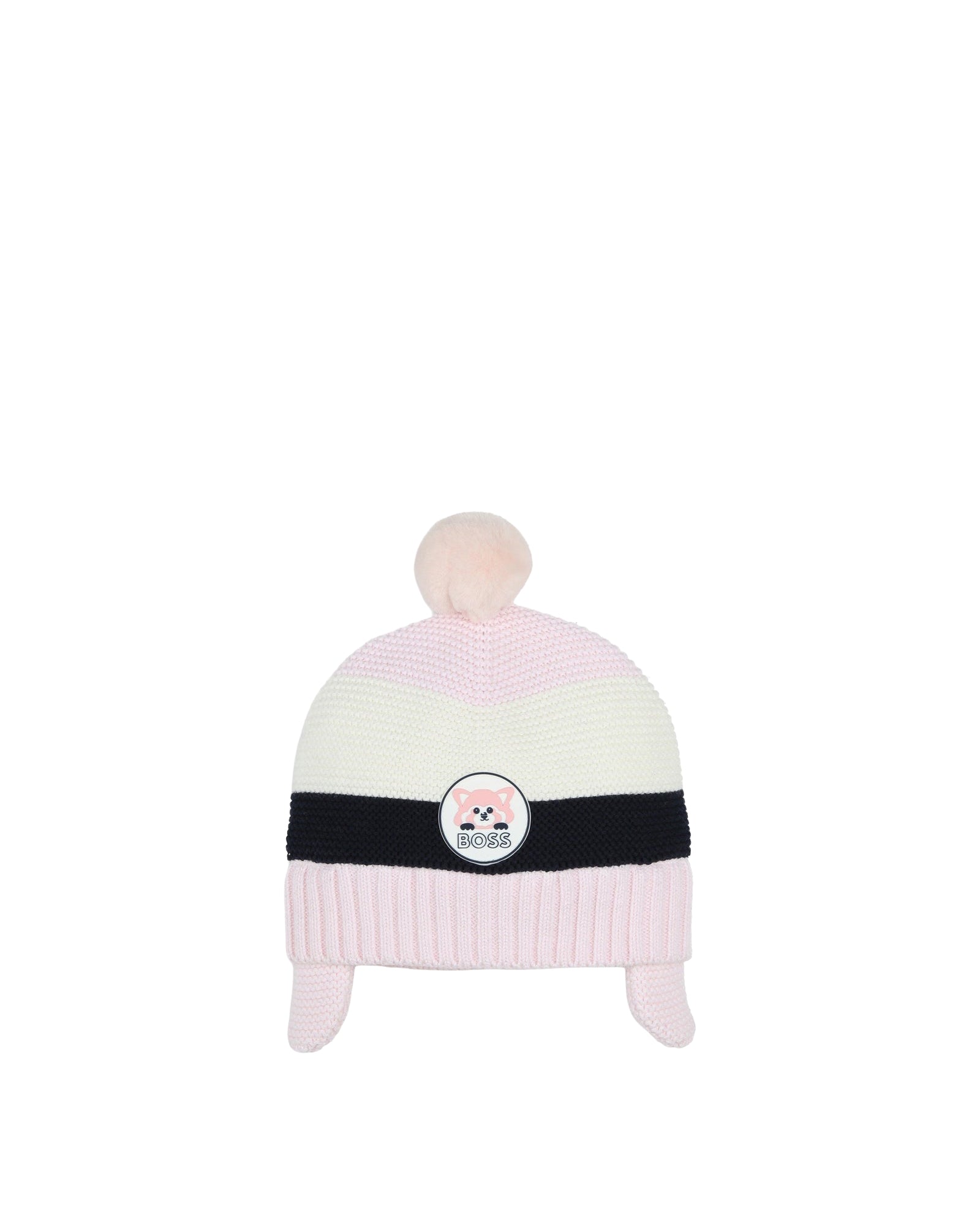Cotton bobble hat - Pink