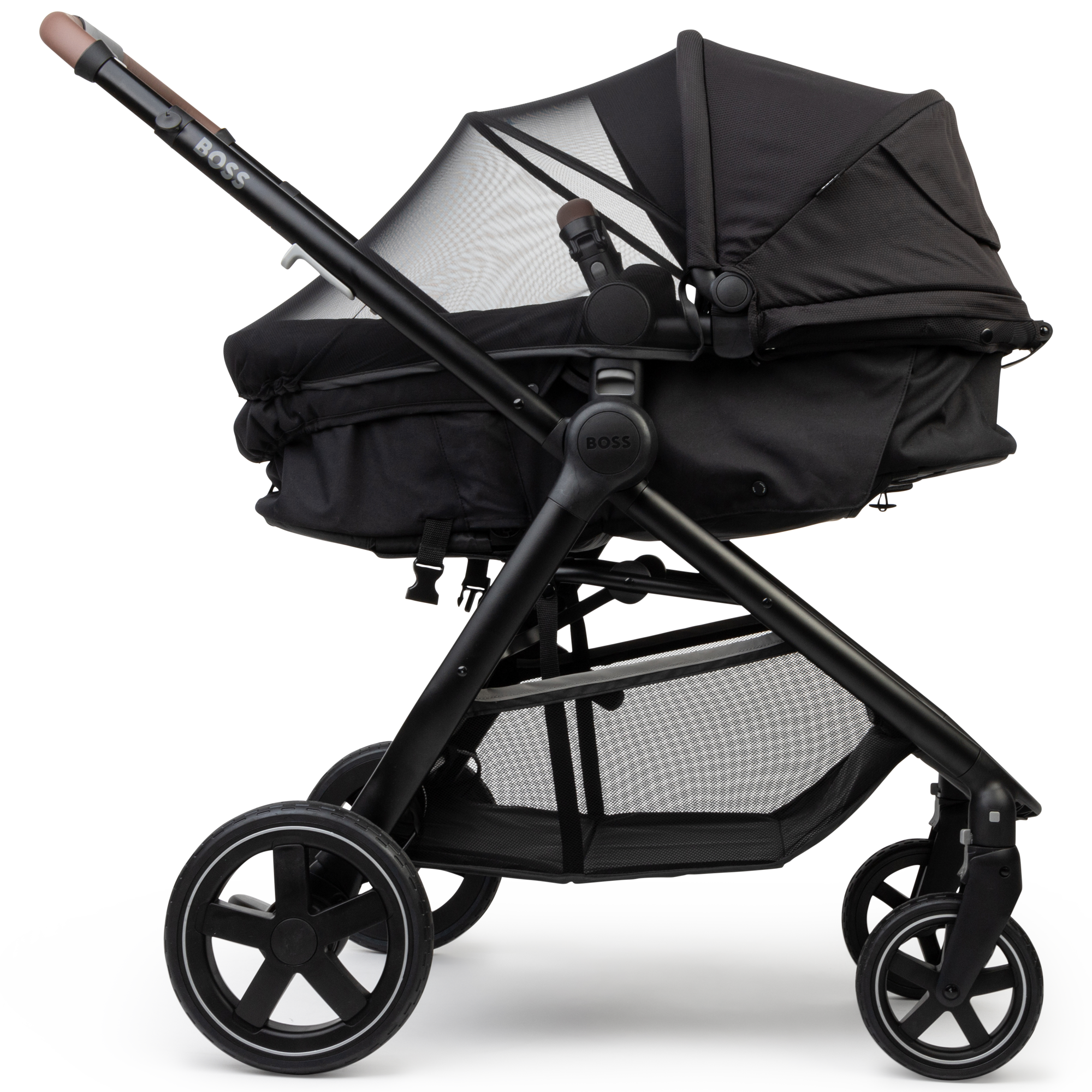 2 in 1 Compact Pushchair - Black