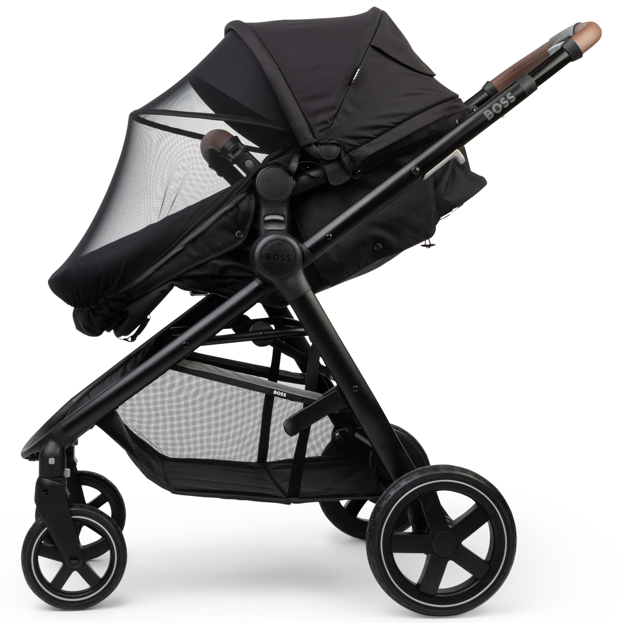 2 in 1 Compact Pushchair - Black