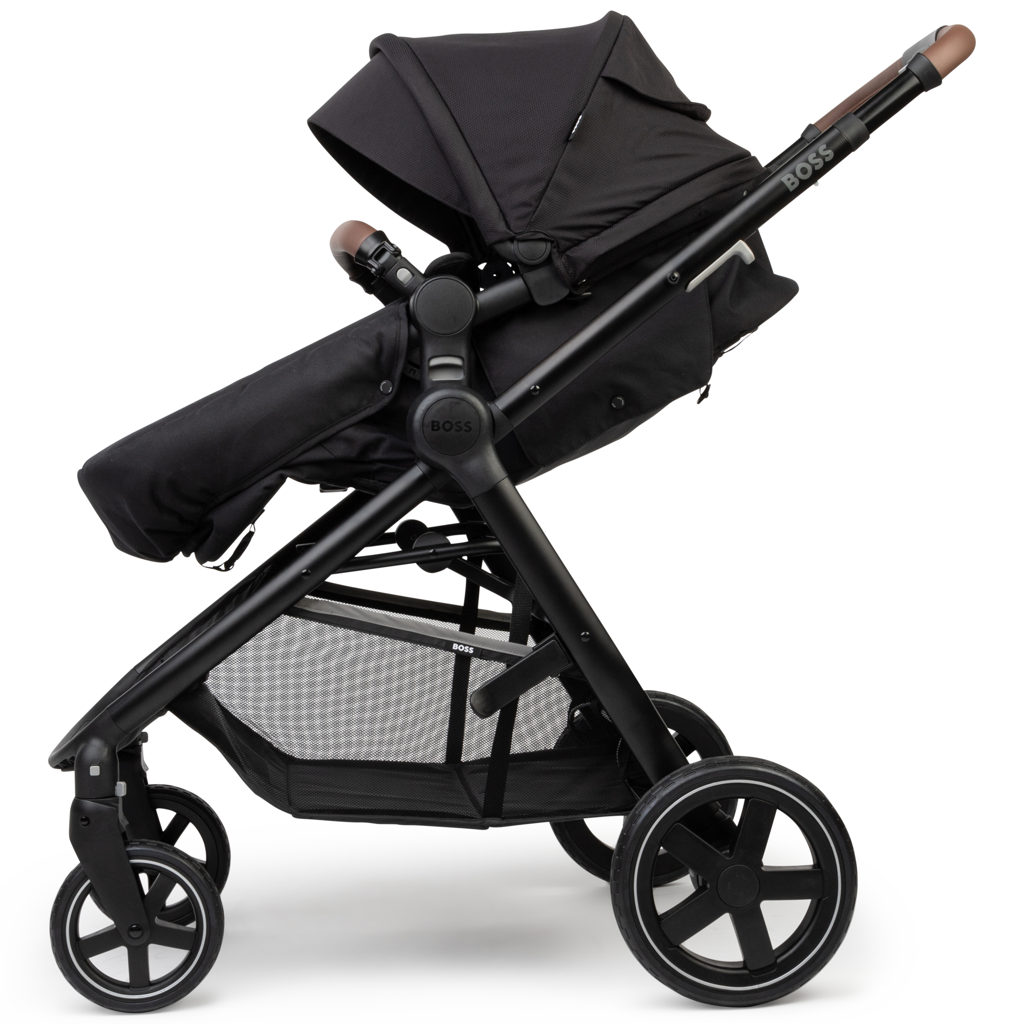 2 in 1 Compact Pushchair - Black