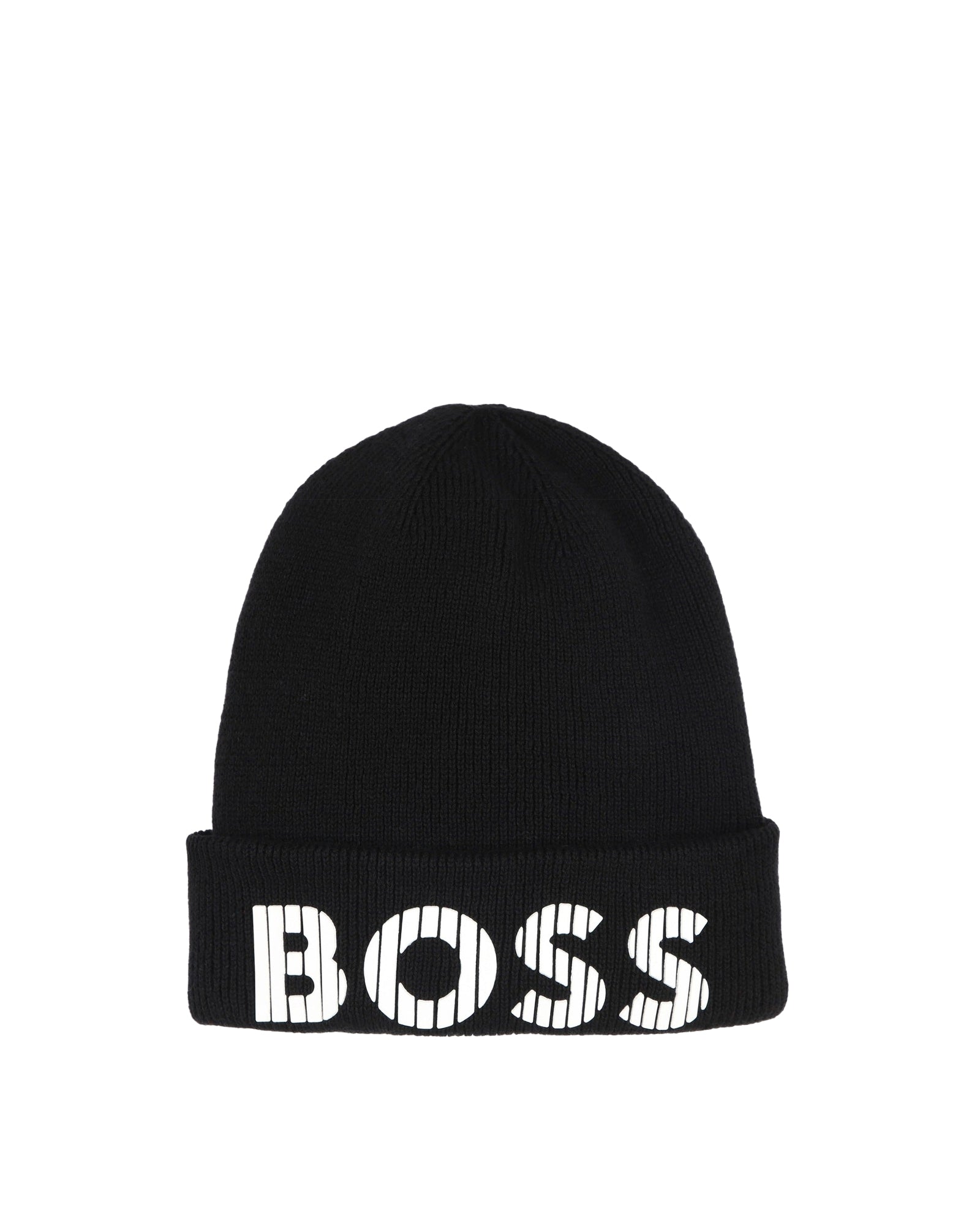 Bonnet à revers en coton - Black