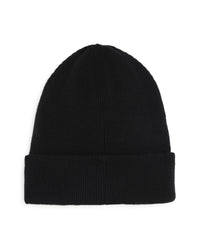 Bonnet à revers en coton - Black