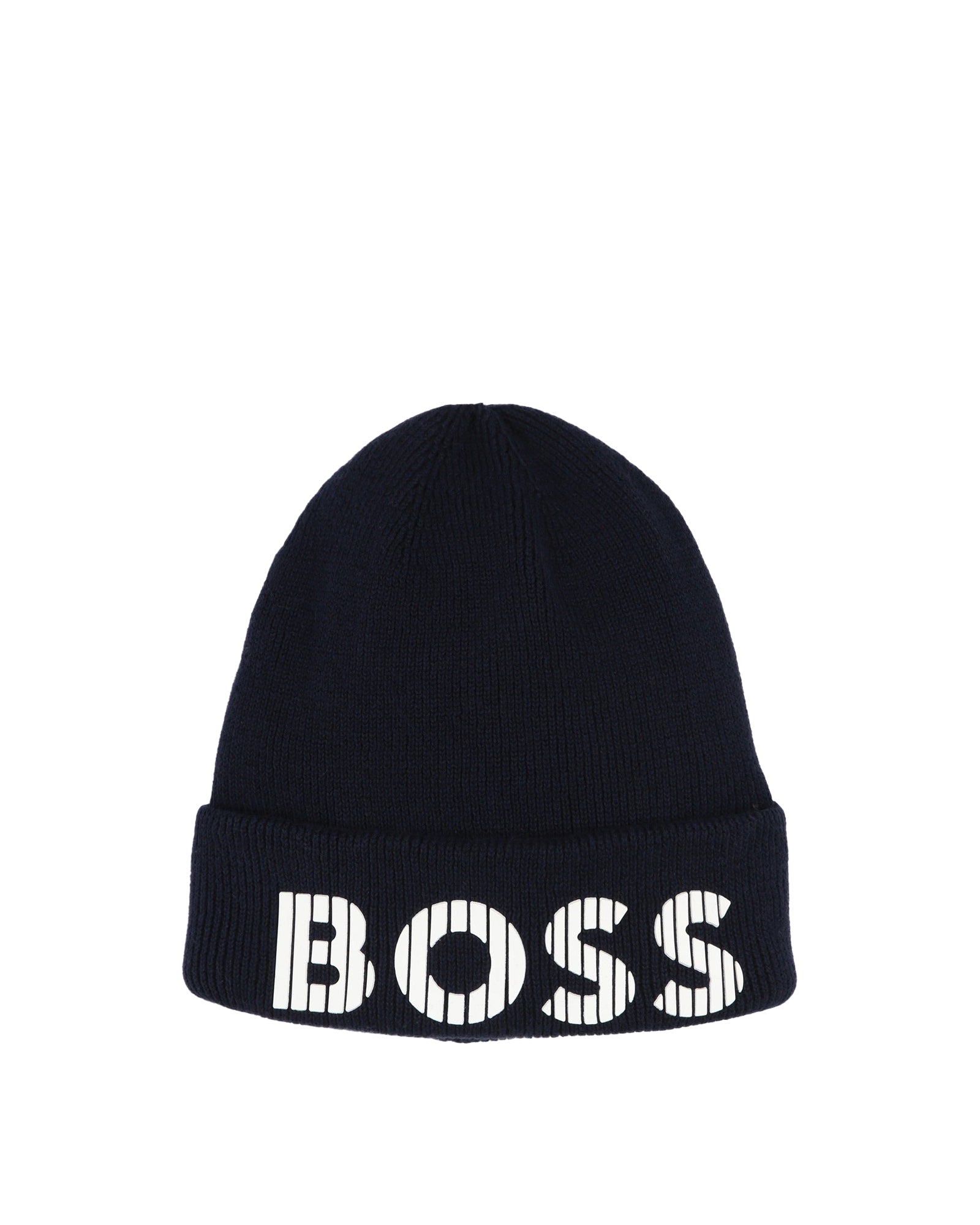 Bonnet à revers en coton - Bleu Cargo
