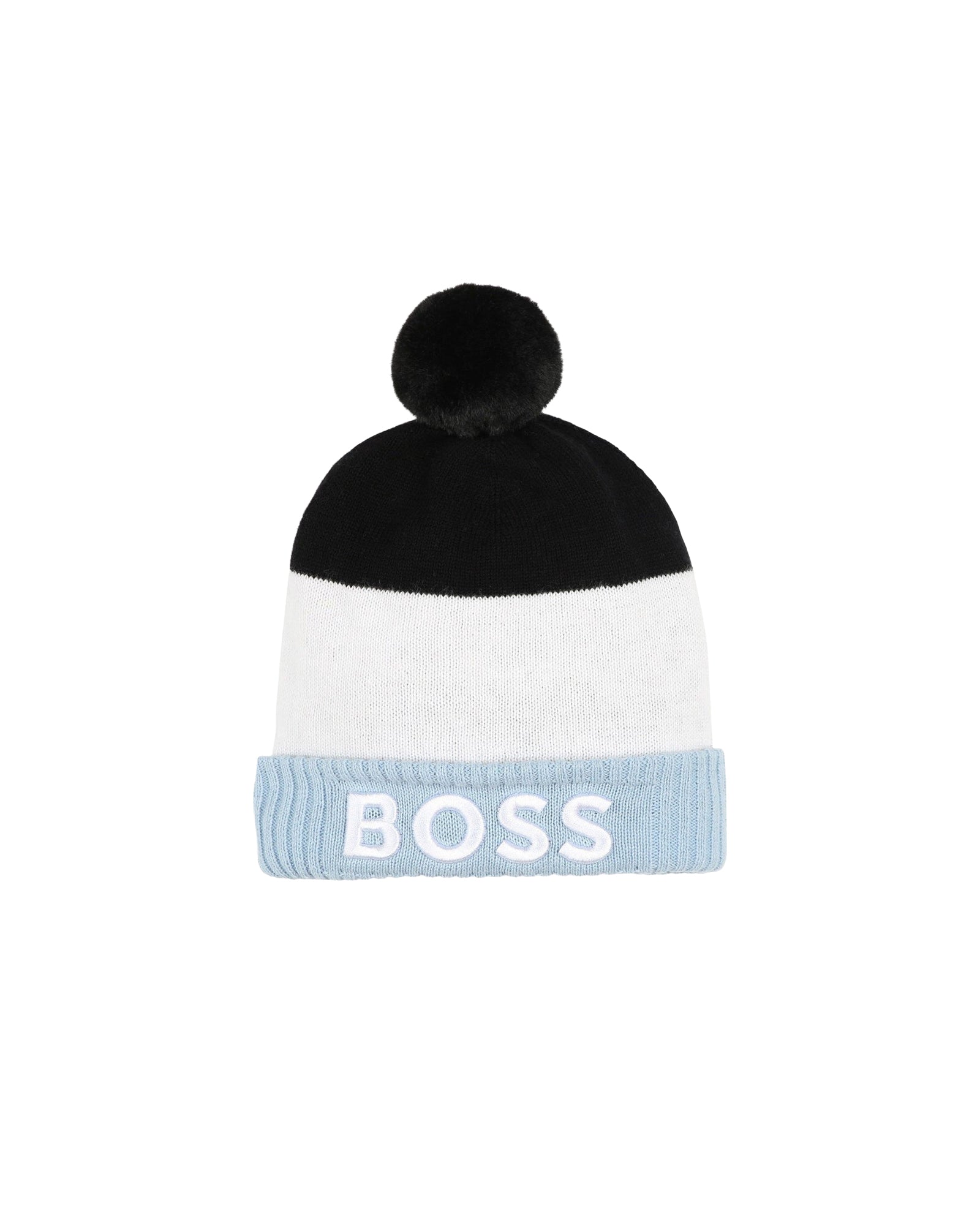 Bonnet à pompons en coton - Brume