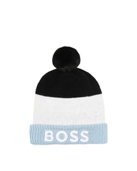 Bonnet à pompons en coton - Brume