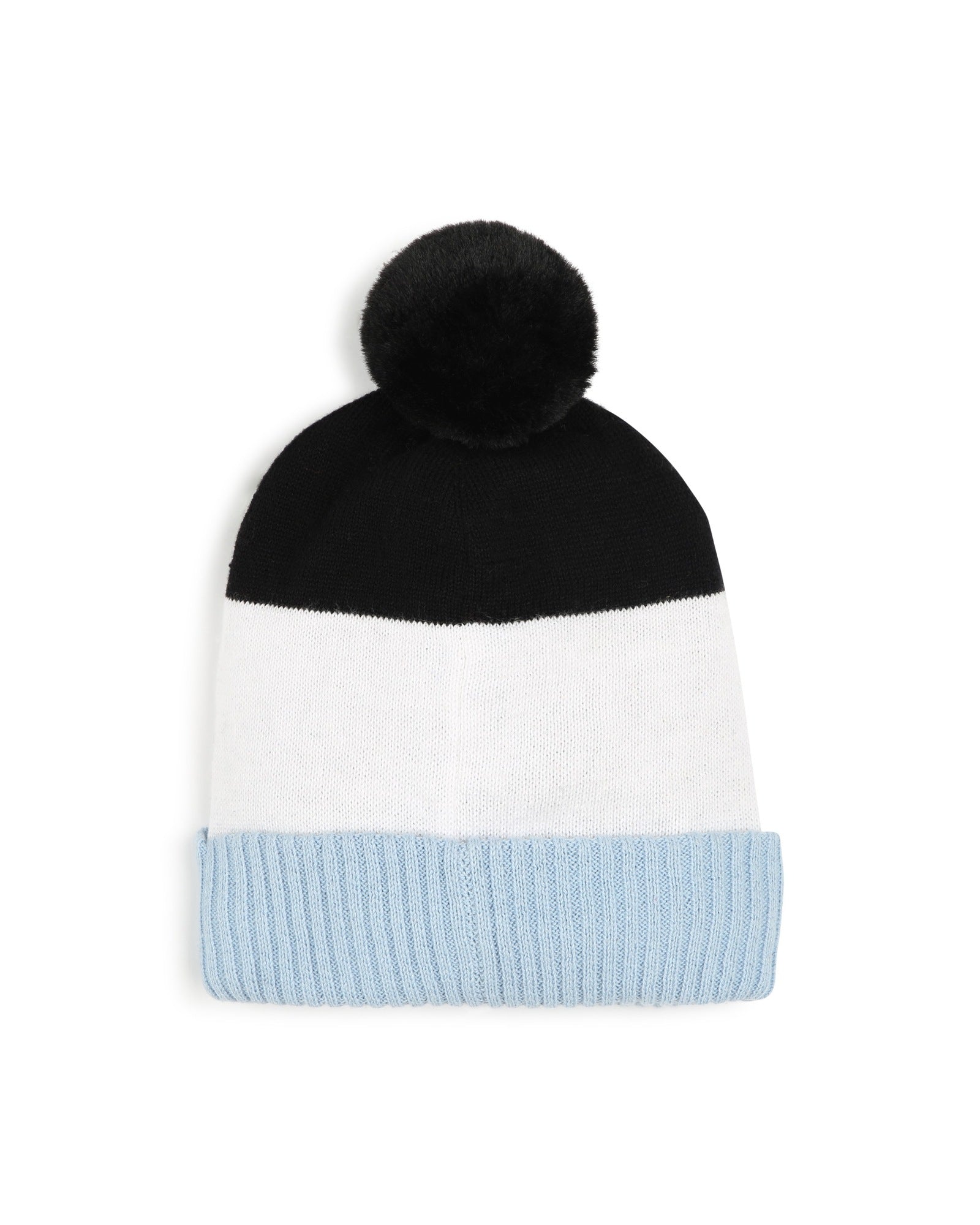 Bonnet à pompons en coton - Brume