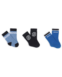 Lot de 3 paires de chaussettes en coton - Bleu Cargo
