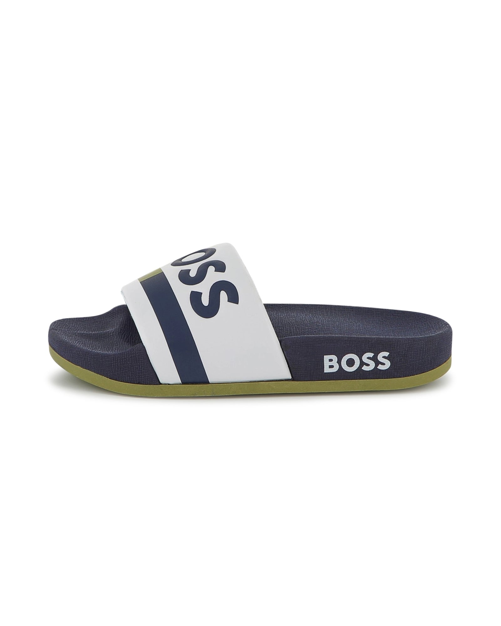Mules avec logo - Blanc