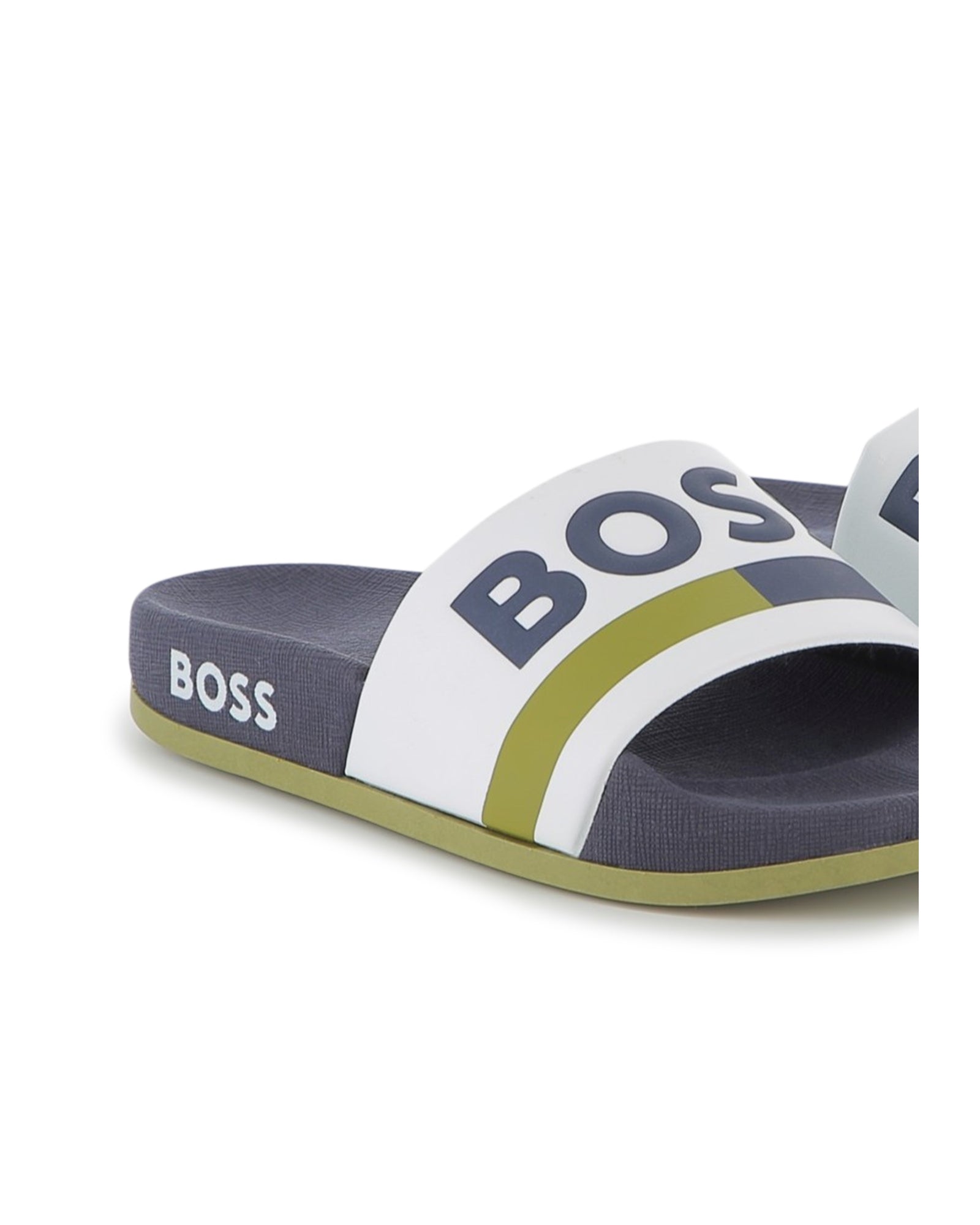 Mules avec logo - Blanc