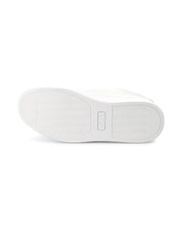Sneakers avec logo en cuir - Blanc