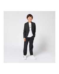 Sneakers avec logo en cuir - Blanc