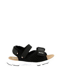 Braided strap sandals - Black