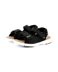 Braided strap sandals - Black