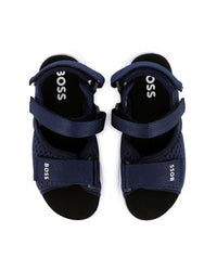 Sandales à brides tressées - Bleu Cargo