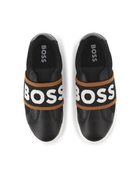 Sneakers with cotton logo - Black