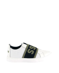 Sneakers avec logo en coton - Blanc